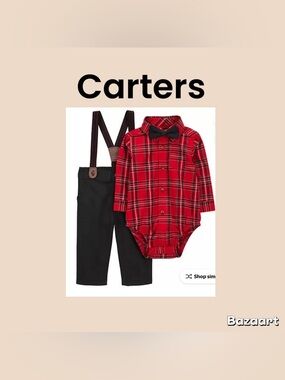 Carter’s Infant 3 Piece Dress Pants Set Size 6 Months NWT
